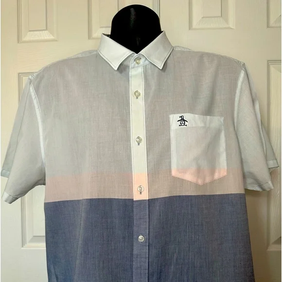 Original Penguin | Shirts | An Original Penguin Heritage Slim Fitshort  Sleeve Button Down Shirtsize Xl | Poshmark